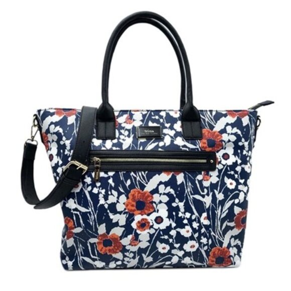 Trina Turk Floral Georgette Graphic Tote Bag NWT - Picture 1 of 2